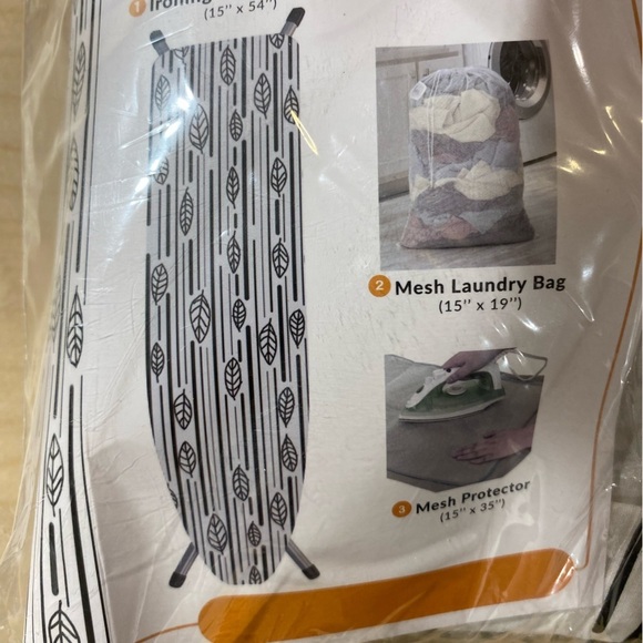 Happhon Ironing Board Cover, Mesh Protector, and Laundry Bag (EI) - Picture 5 of 11